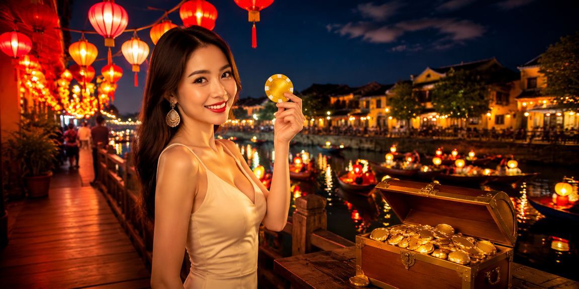 Người dùng Hội An xem cá cược thể thao trực tuyến tại chợ đêm